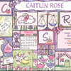 Celebration Birth Art - Patchwork 16x20: Girl Lilac & Lime