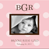 Photo Frames - Monogrammed: Girl Pink Dots